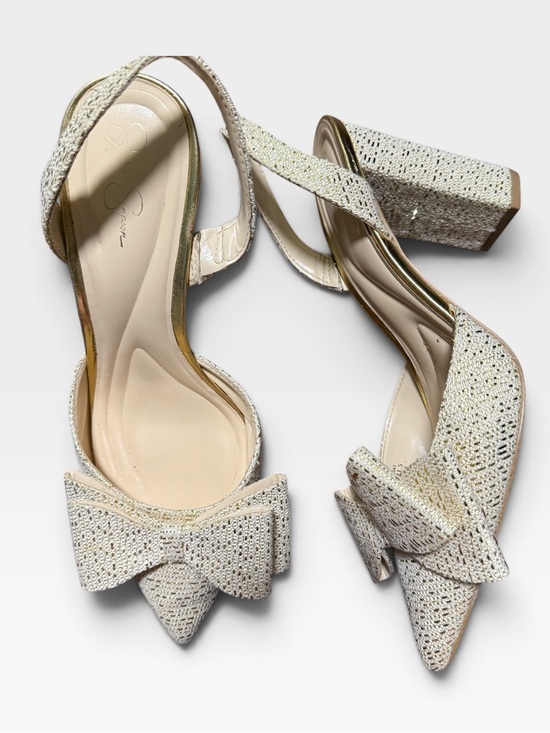 Jessica Simpson Shoes - Jessica Simpson Nekira Slingback Block Heel Pumps With Bows size 10